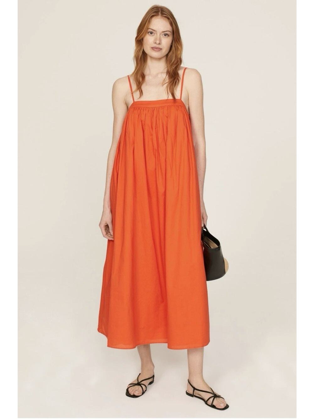 Adam Lippes x RTR Orange Swing Slip Dress Size XS